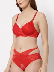 CUKOO Lacy Red Lingerie Set - Cukoo 