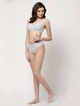 Cukoo White Polka Dot Printed super soft hispster panty