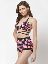 Cukoo Padded Printed Pink Two Piece Bikini/Swimwear/Beachwear