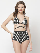 Cukoo Padded Printed White Two Piece Bikini/Swimwear/Beachwear
