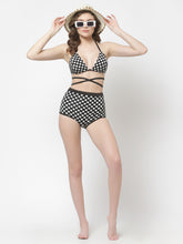 Cukoo Padded Printed White Two Piece Bikini/Swimwear/Beachwear