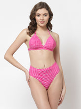 Cukoo Padded Printed Pink Two Piece Bikini/Swimwear/Beachwear