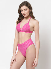 Cukoo Padded Printed Pink Two Piece Bikini/Swimwear/Beachwear