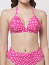 Cukoo Padded Printed Pink Two Piece Bikini/Swimwear/Beachwear