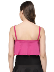 CUKOO Padded Pink Swim Top