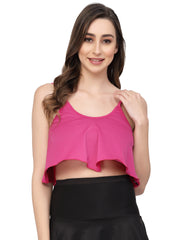 CUKOO Padded Pink Swim Top