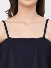 CUKOO Padded Blue Frill  Swimwear
