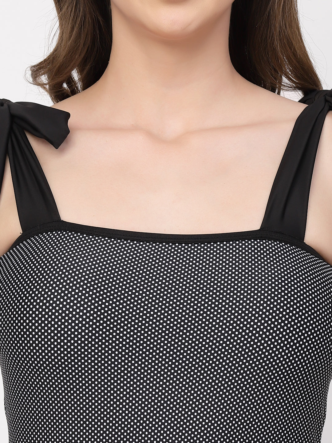 CUKOO Padded Black Knot Style Swimwear