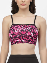 CUKOO Padded Pink Printed Two piece Tankini Swimwear