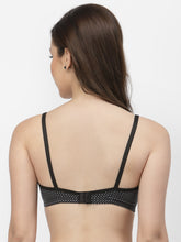 CUKOO Lightly Padded Black Printed Everyday Bra